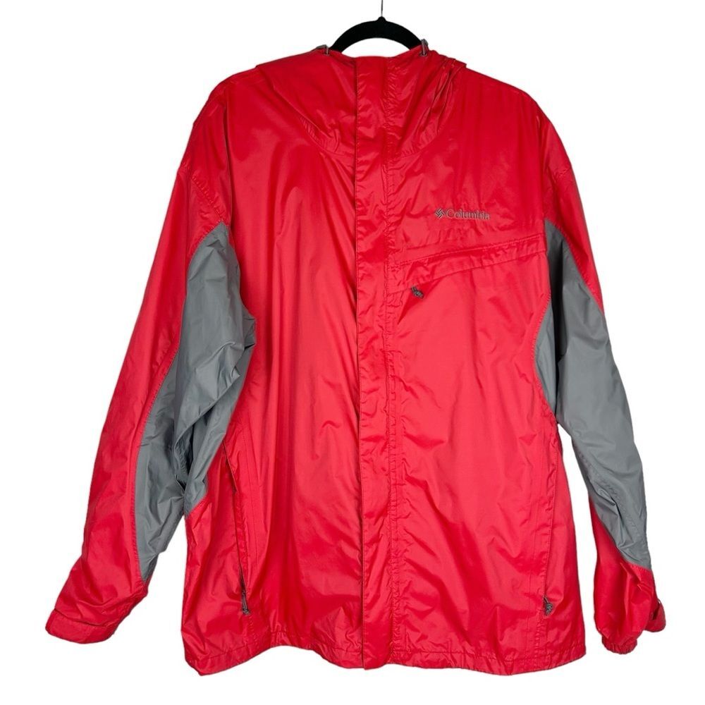 Columbia Windbreaker Jacket Full Zip Hooded Size XL